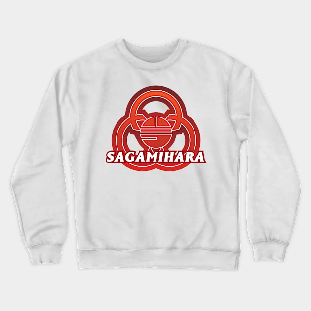 Sagamihara Municipality Japanese Symbol Crewneck Sweatshirt by PsychicCat